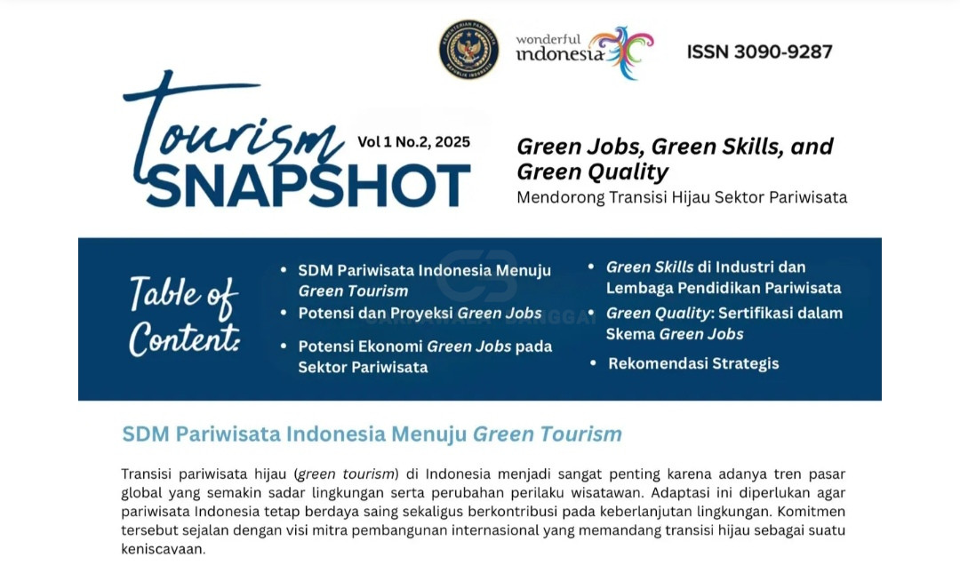 Kemenpar Dorong Transisi Pariwisata Hijau Lewat Kajian “Tourism Snapshot 2025”