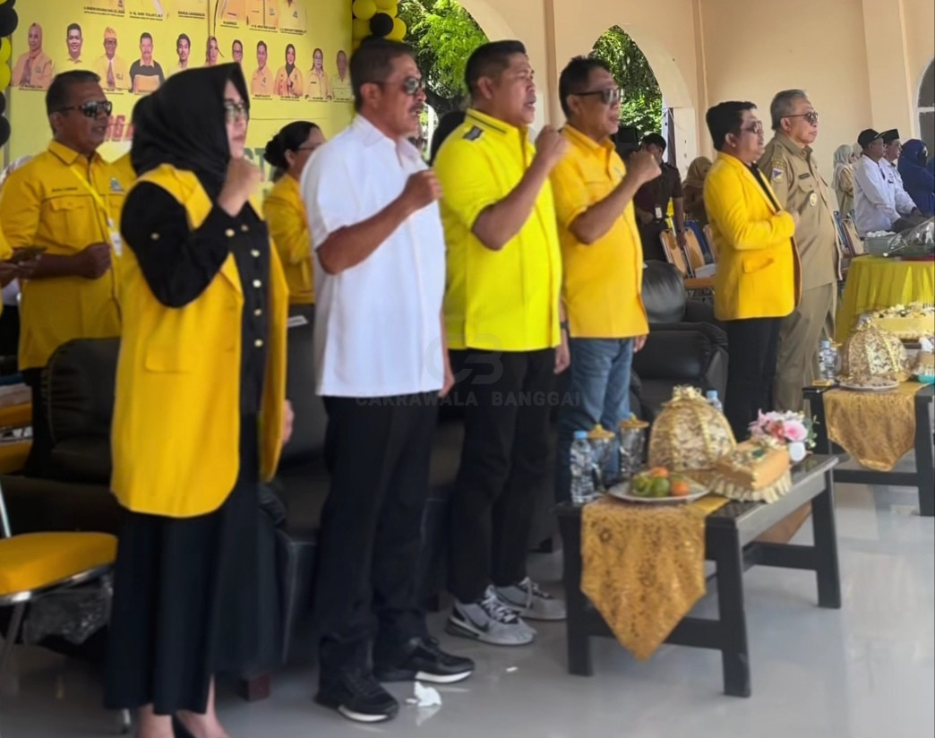 HUT Golkar di Banggai Tanpa Kehadiran Bupati