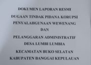Warga Lapor Jaksa Atas Dugaan Penyimpangan Dana Desa Lumbi-Lumbia