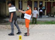 Jejak Malam Berdarah di Lobu: Polisi Lakukan Rekonstruksi Pembunuhan Ganda