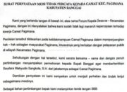 Puluhan Kades di Pagimana Kompak Teken Mosi Tak Percaya untuk Camat