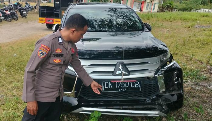 Pajero Hantam Motor di Jalan, Pemotor Patah Kaki