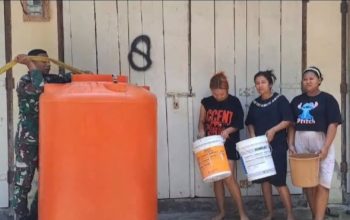 Warga Tanjung Tuwis Butuh Air Bersih, Kodim 1308/LB Turun Tangan