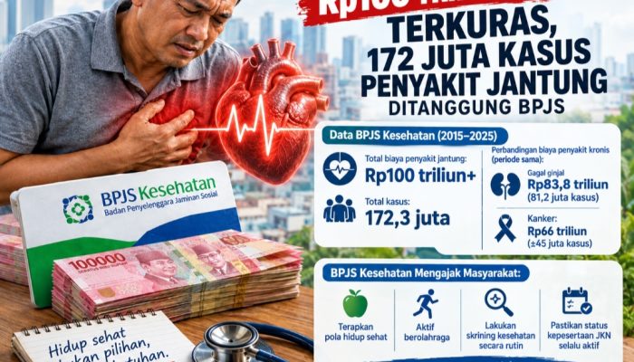 172 Juta Kasus Penyakit Jantung Ditanggung BPJS