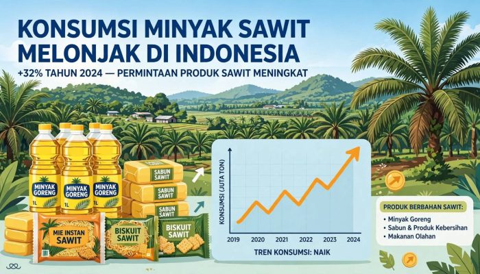 Konsumsi Sawit Melonjak, Ekspor Terancam Tertekan