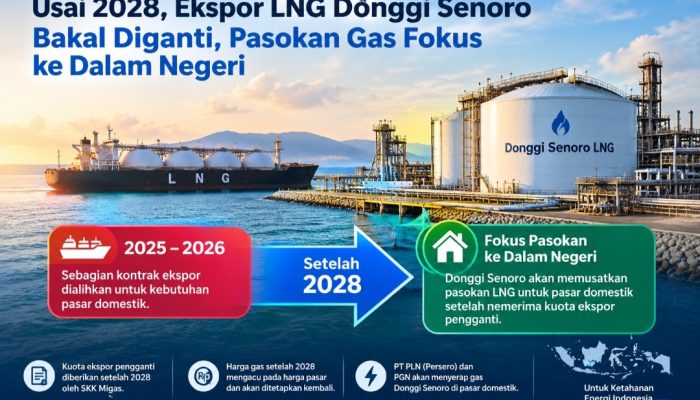 Ekspor LNG Donggi Senoro Bakal Diganti, Pasokan Gas Fokus Dalam Negeri