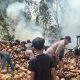 Kebakaran Tempat Pengasapan Kelapa di Balantak