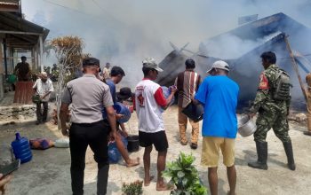 Dandang Panas Diduga Picu Kebakaran, Rumah Warga Lamala Hangus